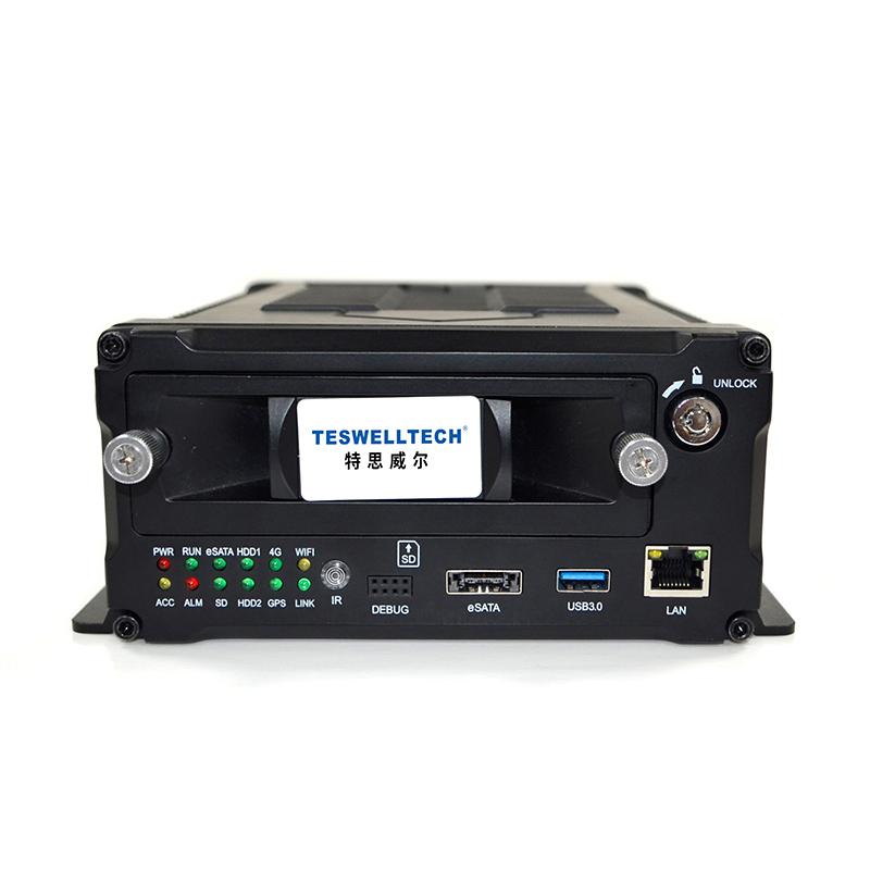 4CH Dual HDD 1080P Vehicle Mobile DVR